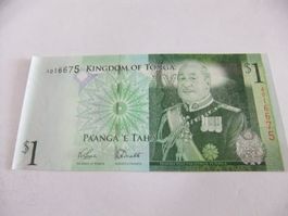 Billet de Banc de Tonga 1 Pa`anga 1995 Neuf